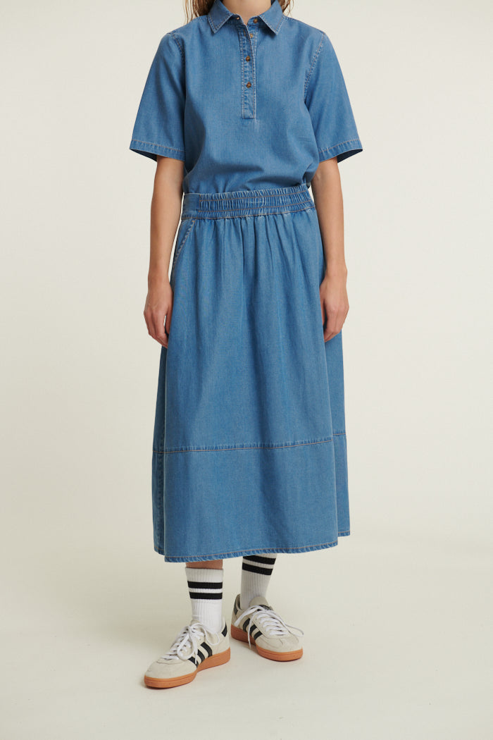 Basic Apparel Bine Skirt Skirts 038 Light Blue